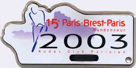 2003 PBP Medal