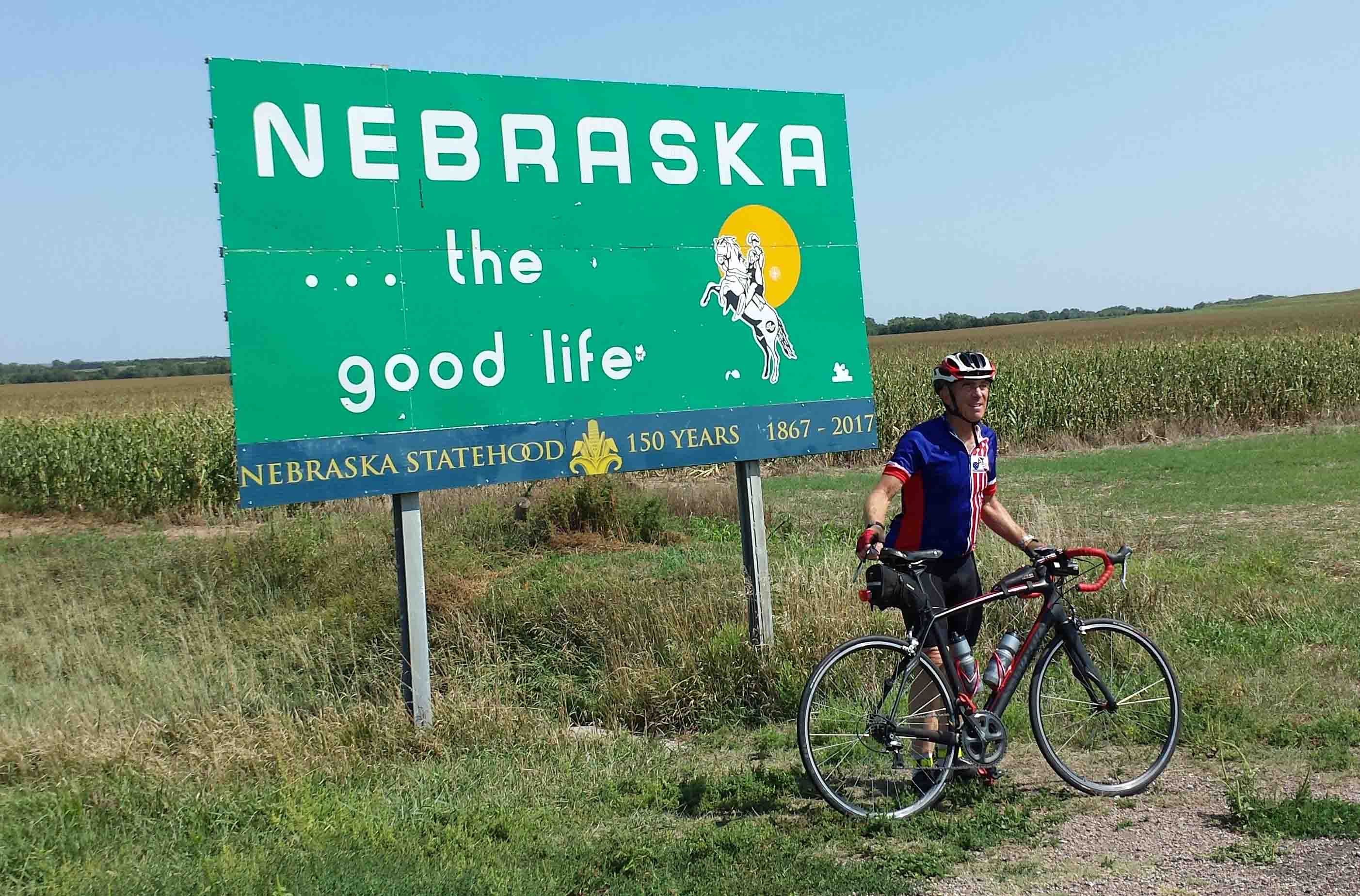 Tim Sullivan at Nebraska line